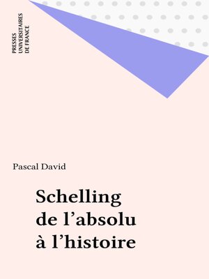 cover image of Schelling de l'absolu à l'histoire